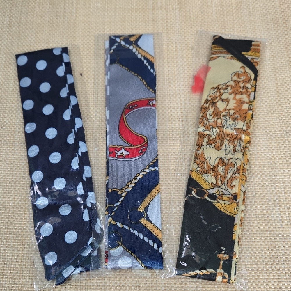 Set of Three Patterned Scarves